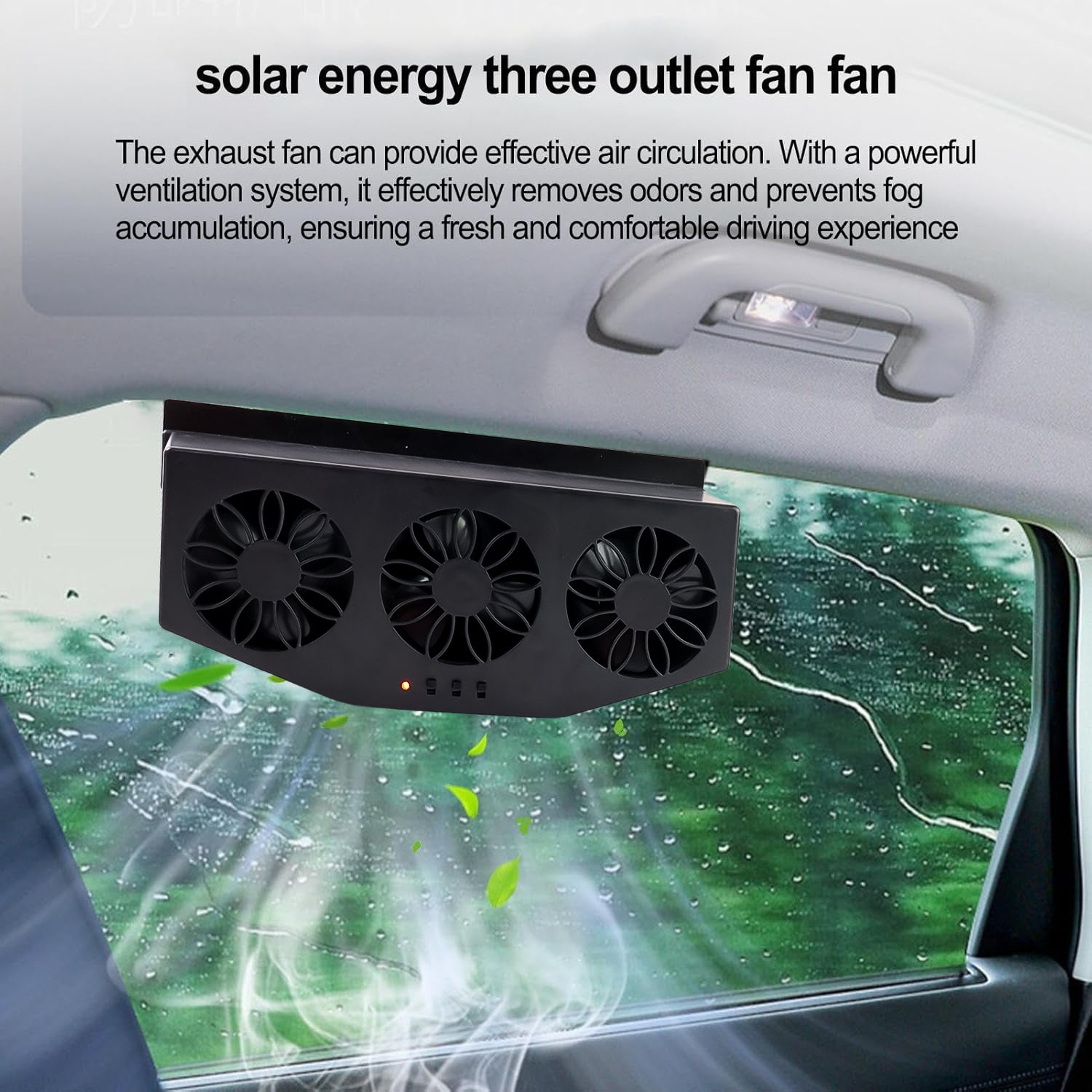 3-Fan Solar Car Vent Exhaust System 3-Fan Solar Car Vent Exhaust System